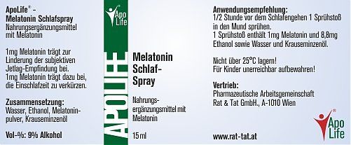 Shoplife Apolife Melatonin Schlaf Spray